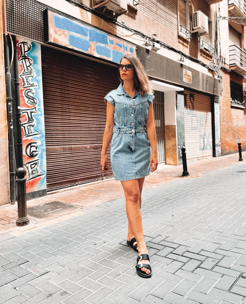 VESTIDO OJO FLECOS