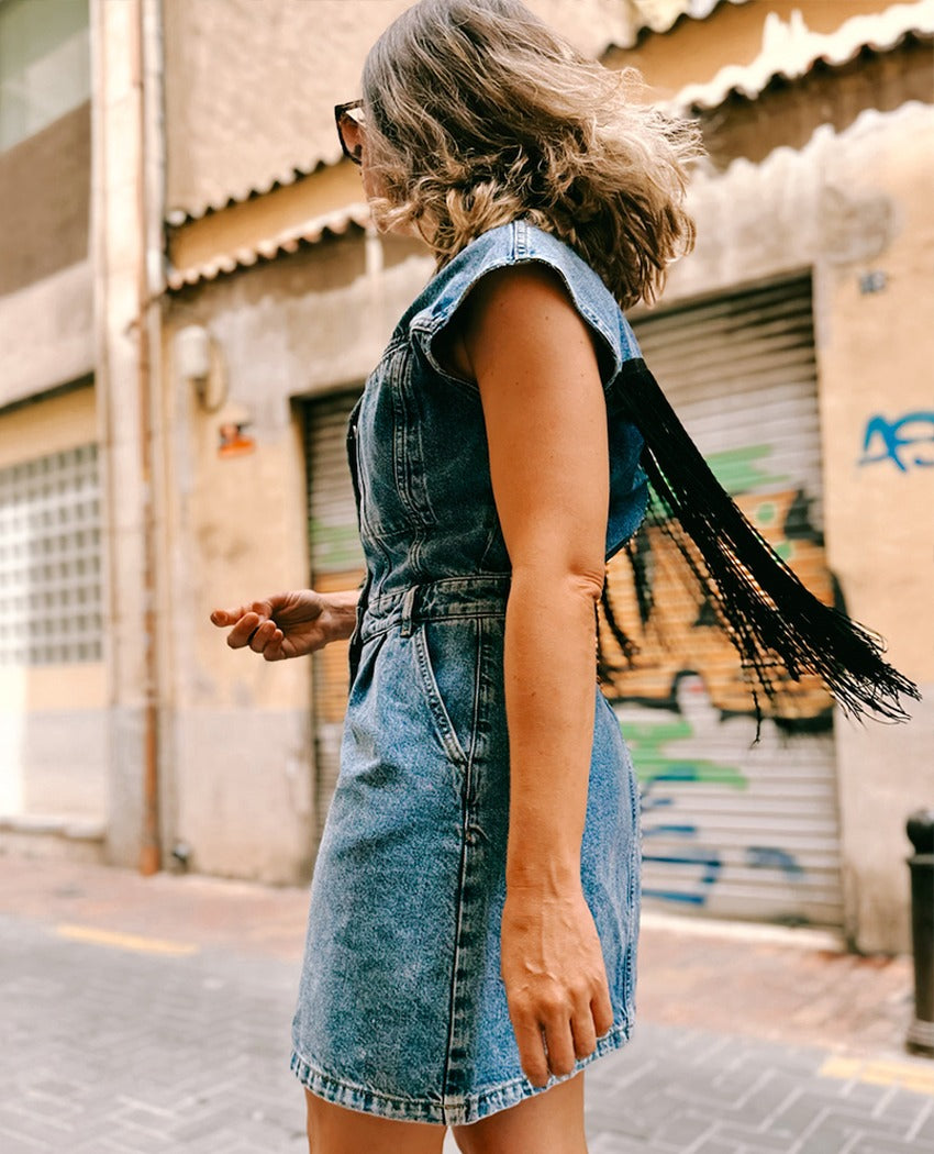 VESTIDO OJO FLECOS