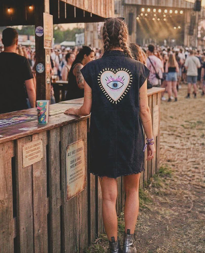 VESTIDO CORAZÓN BRILLANTE