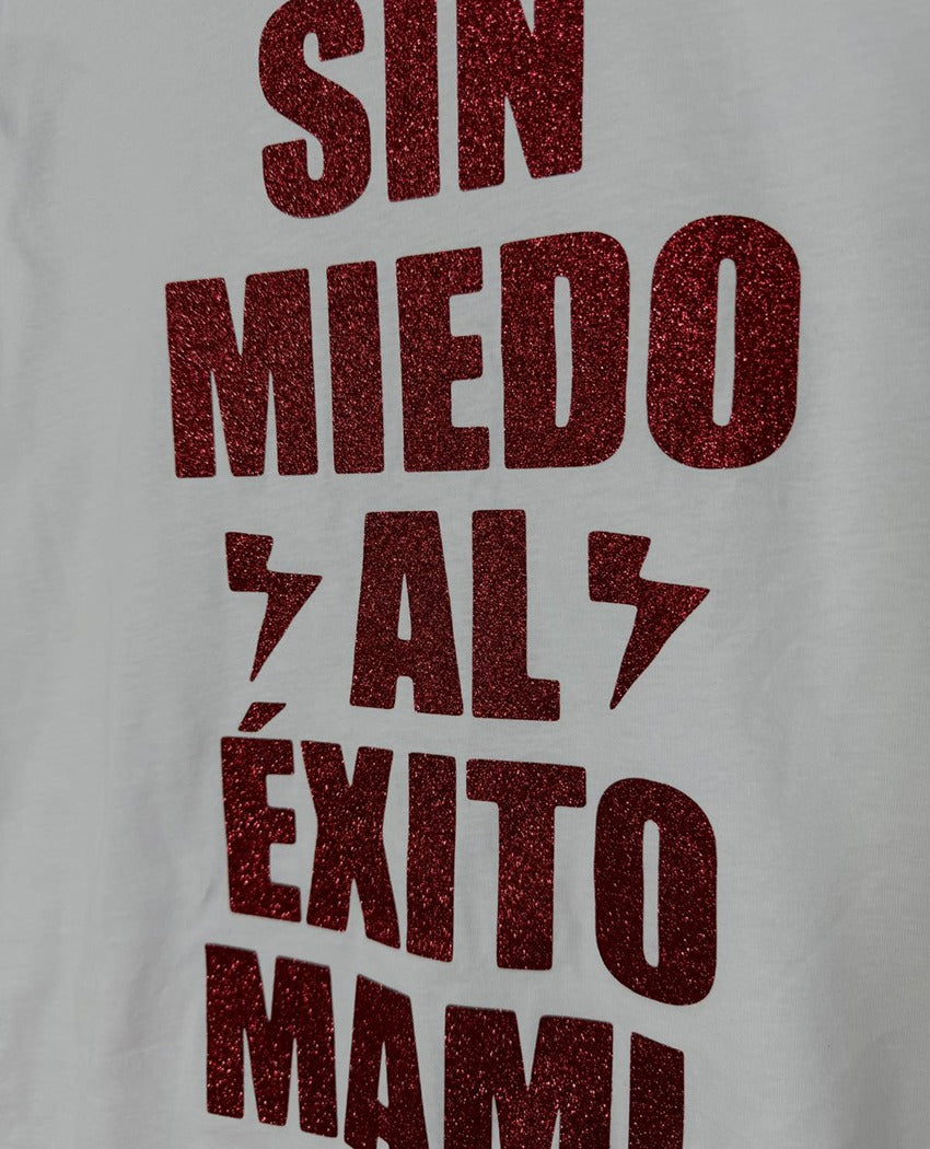 CAMISETA SIN MIEDO BLANCA