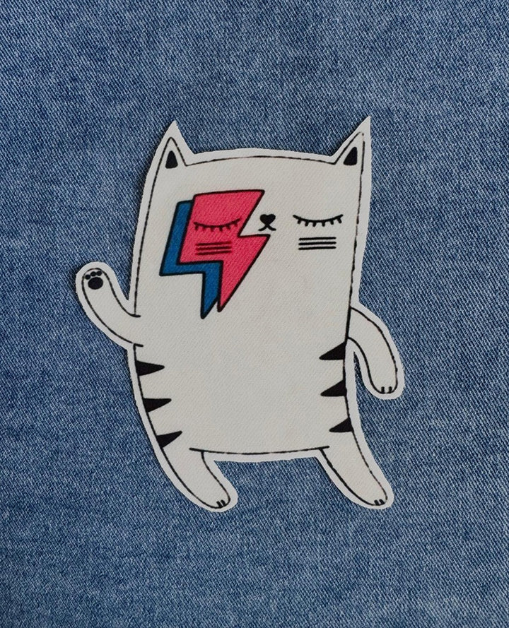 PARCHE GATITO BOWIE