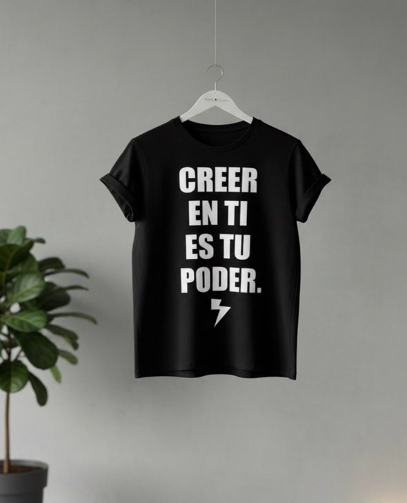 camiseta-creer-en-ti-es-tu-poder-victoria-rockera CAMISETA CREER EN TI