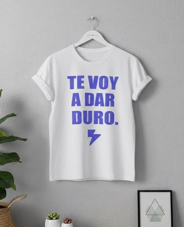 CAMISETA TE VOY A DAR BLANCA