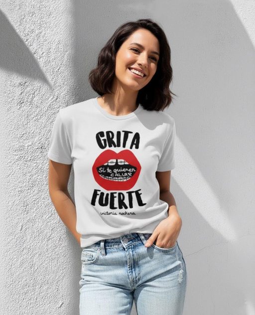 camiseta grita fuerte si te quieren callar CAMISETA GRITA FUERTE