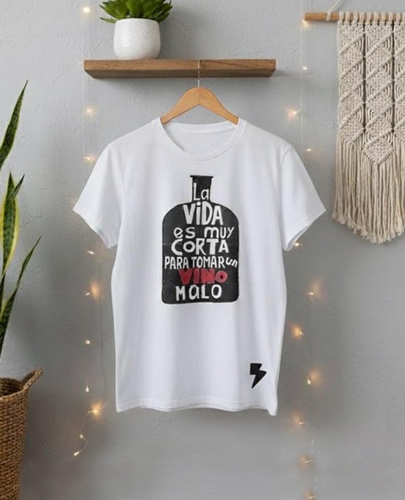 CAMISETA VINO BLANCA