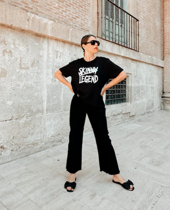b17 CAMISETA SKINNY LEGEND BLACK