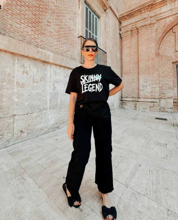b6 CAMISETA SKINNY LEGEND BLACK