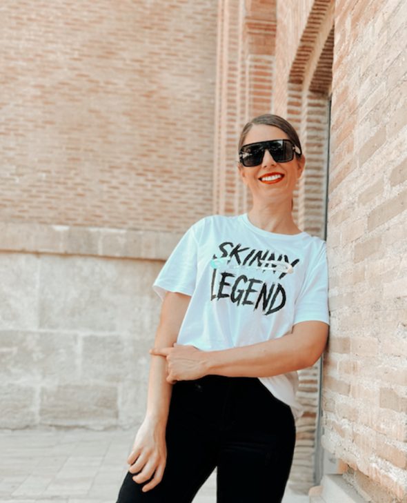 w13 CAMISETA SKINNY LEGEND WHITE