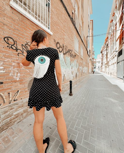 VESTIDO LUNARES OJO