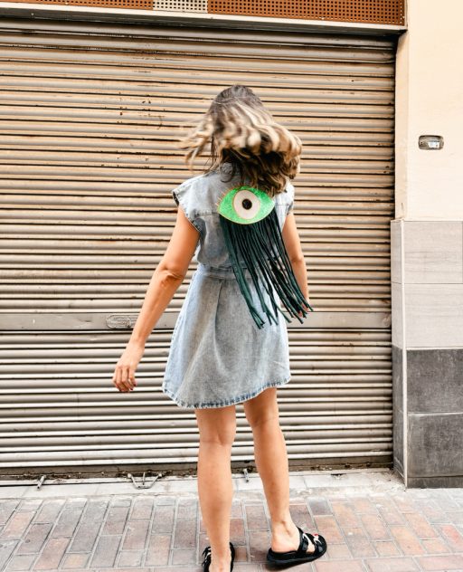 VESTIDO OJO VERDE