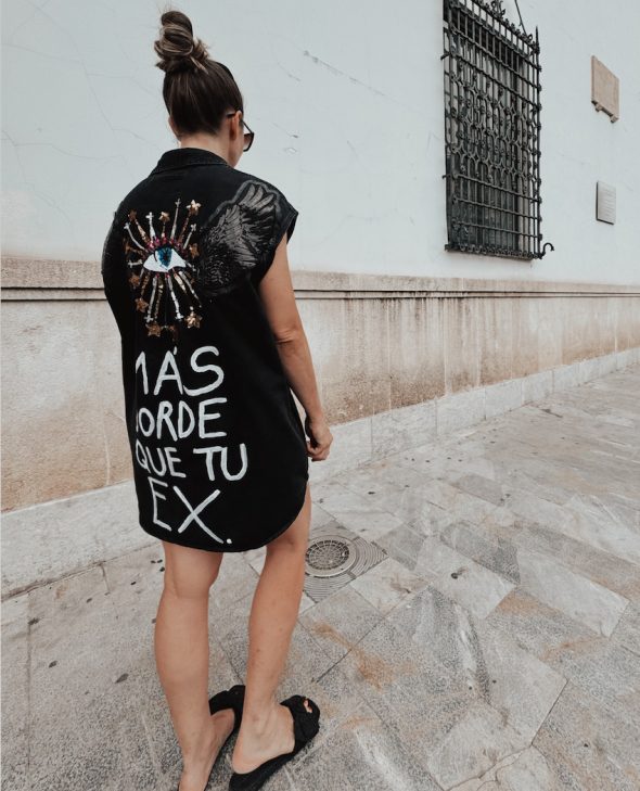 VESTIDO MÁS BORDE