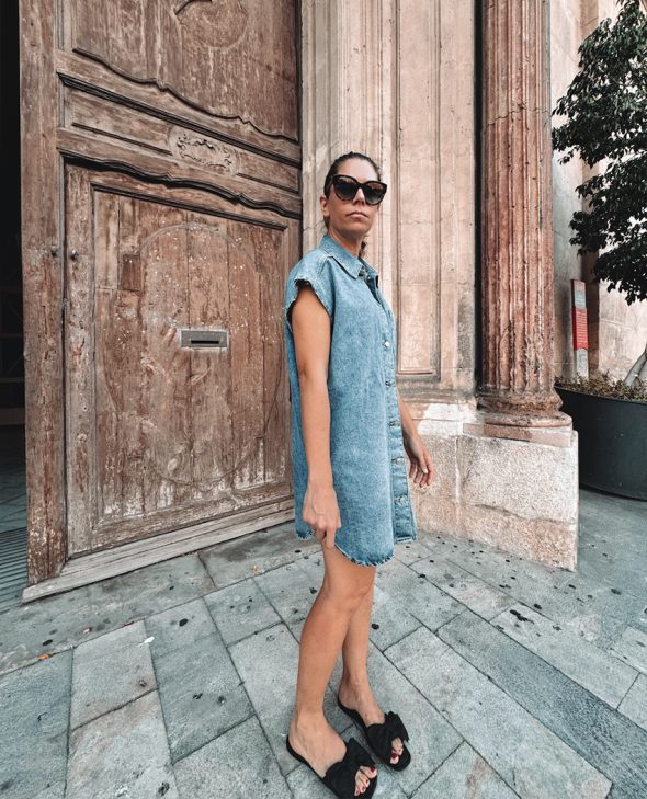 VESTIDO OJO GRANATE