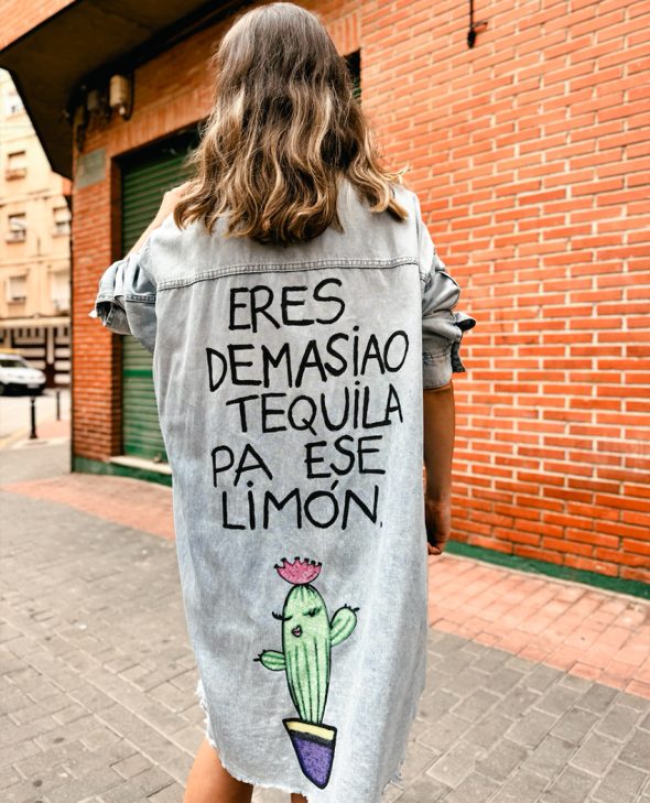 vestido vaquero eres demasiado tequila para ese limón VESTIDO DEMASIADO TEQUILA