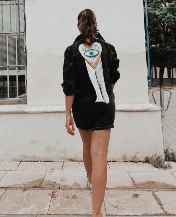 je7 VESTIDO FLECOS CORAZÓN
