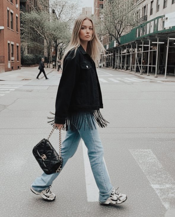 CAZADORA FLECOS BANDIDA