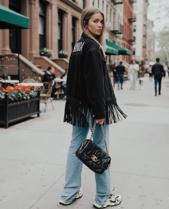 CAZADORA FLECOS BANDIDA