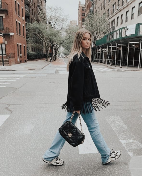 CAZADORA FLECOS BANDIDA